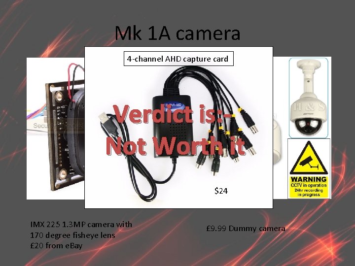 Mk 1 A camera 4 -channel AHD capture card Verdict is: Not Worth it