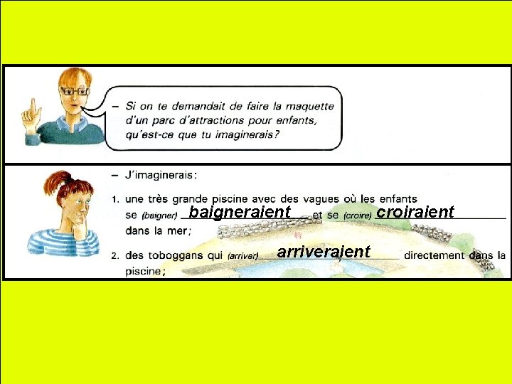 baigneraient arriveraient croiraient 