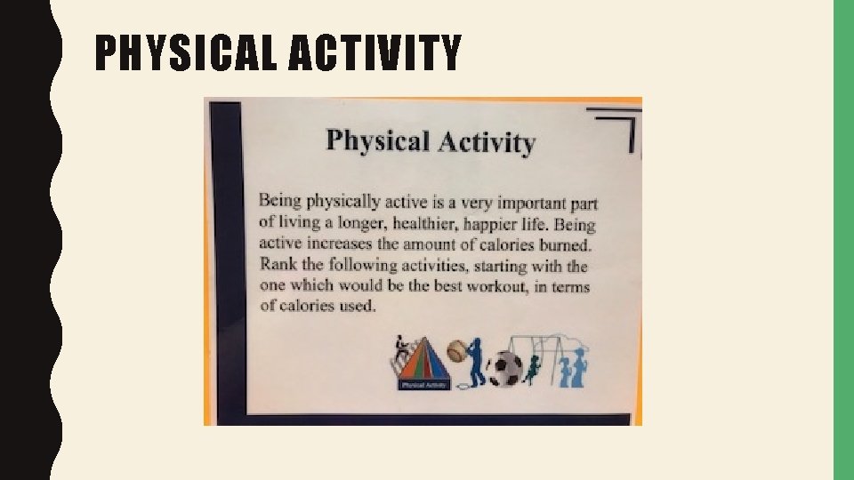 PHYSICAL ACTIVITY 