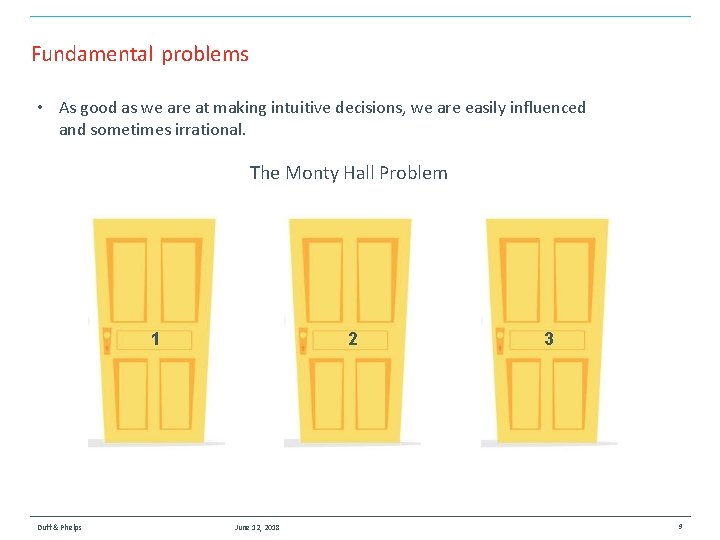 Fundamental problems • As good as we are at making intuitive decisions, we are