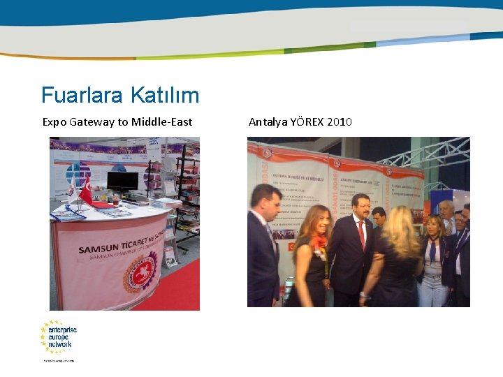 Fuarlara Katılım Expo Gateway to Middle-East Antalya YÖREX 2010 
