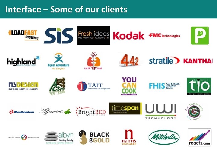 Interface – Some of our clients 
