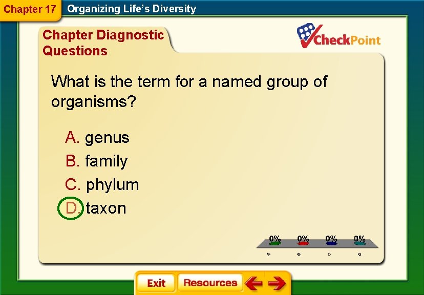Chapter 17 Organizing Life’s Diversity Chapter Diagnostic Questions What is the term for a Chapter 17 Organizing Life’s Diversity Chapter Diagnostic Questions What is the term for a