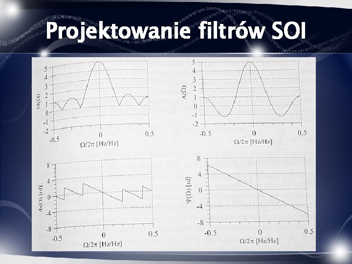 Projektowanie filtrów SOI 