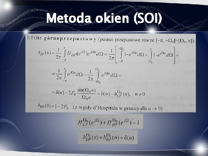 Metoda okien (SOI) 