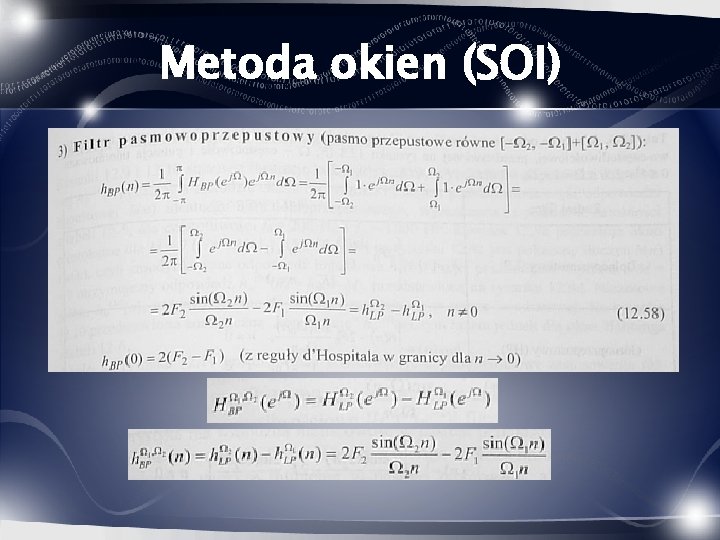 Metoda okien (SOI) 