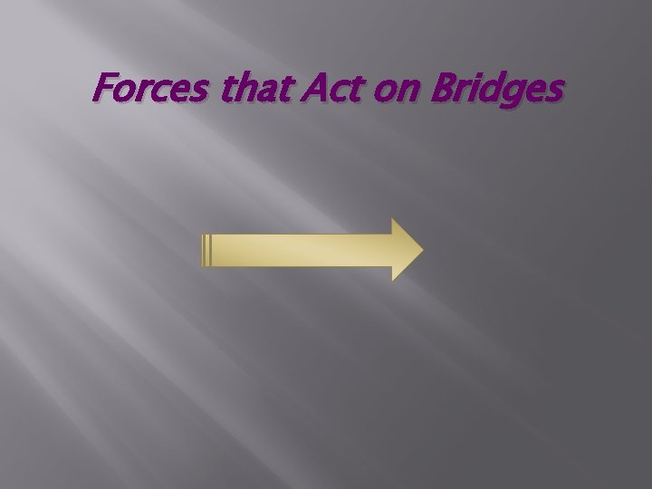 Forces that Act on Bridges 