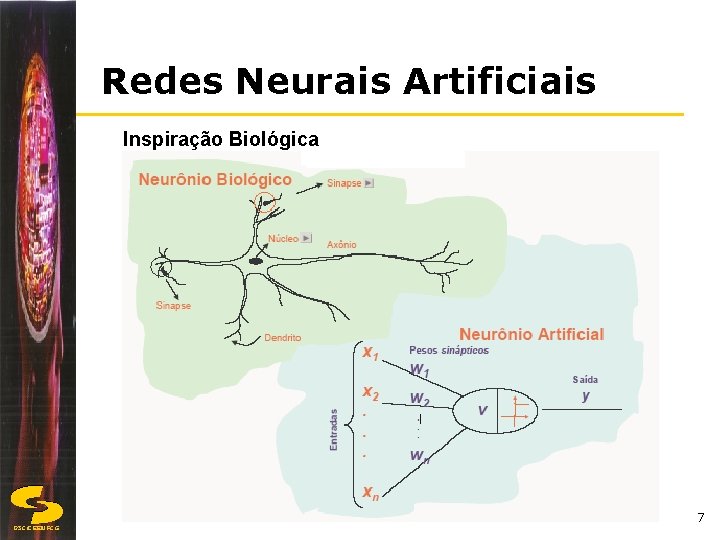 Redes Neurais Artificiais Inspiração Biológica 7 DSC/CEEIUFCG 