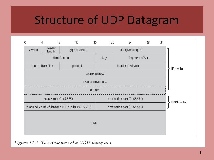 Structure of UDP Datagram 4 