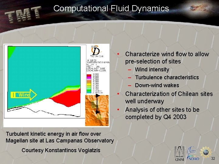 Computational Fluid Dynamics • Characterize wind flow to allow pre-selection of sites – Wind