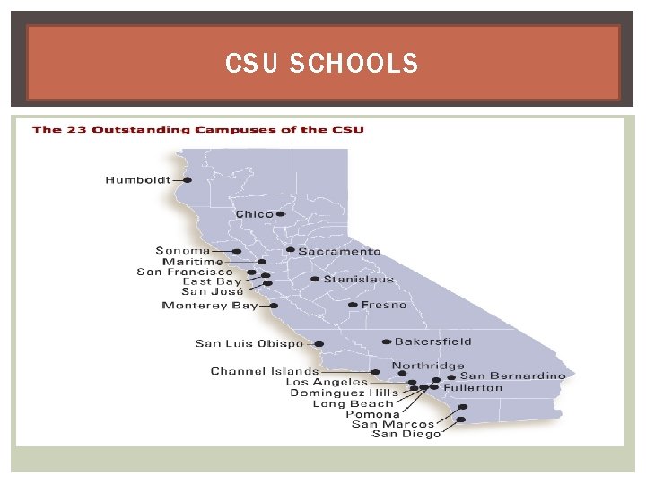 CSU SCHOOLS 