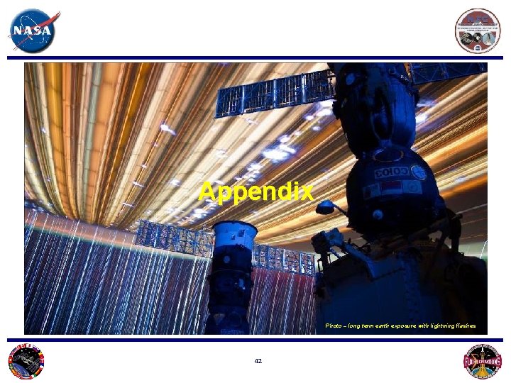 Appendix Photo – long term earth exposure with lightning flashes 42 