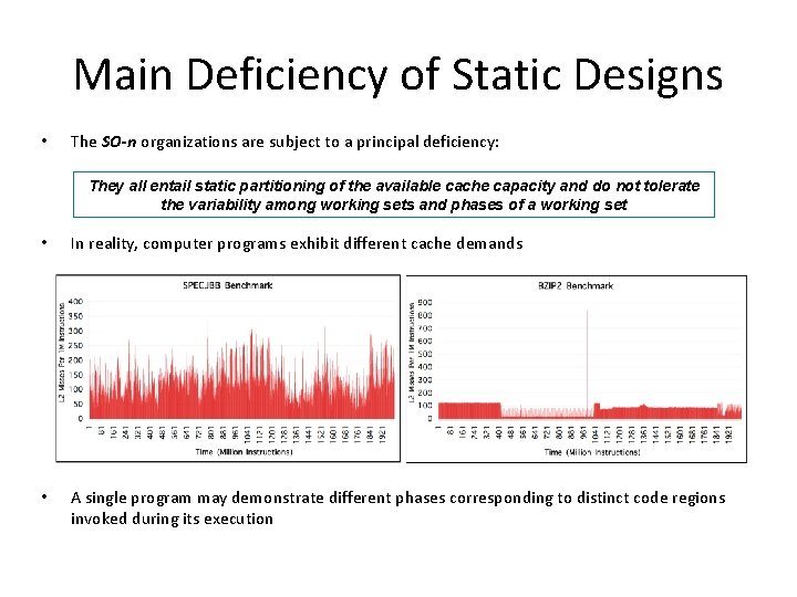 Main Deficiency of Static Designs • The SO-n organizations are subject to a principal Main Deficiency of Static Designs • The SO-n organizations are subject to a principal