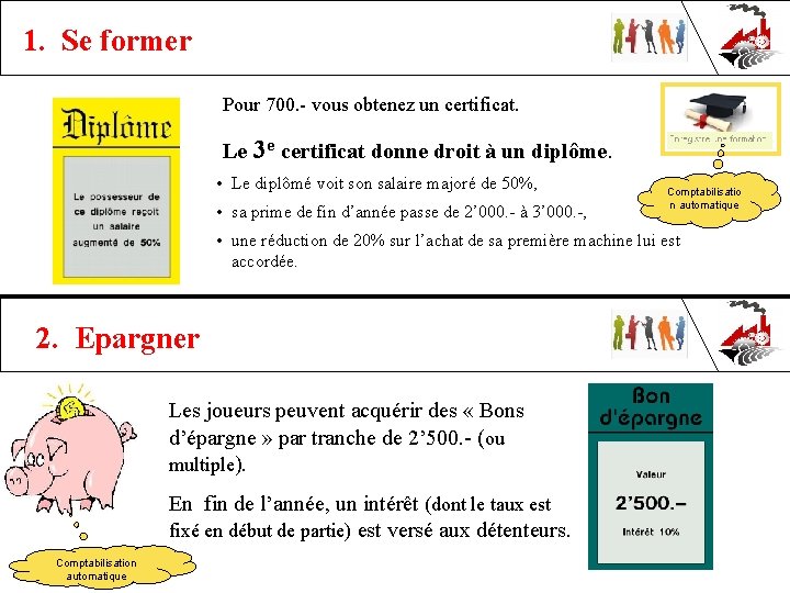 1. Se former Pour 700. - vous obtenez un certificat. Le 3 e certificat