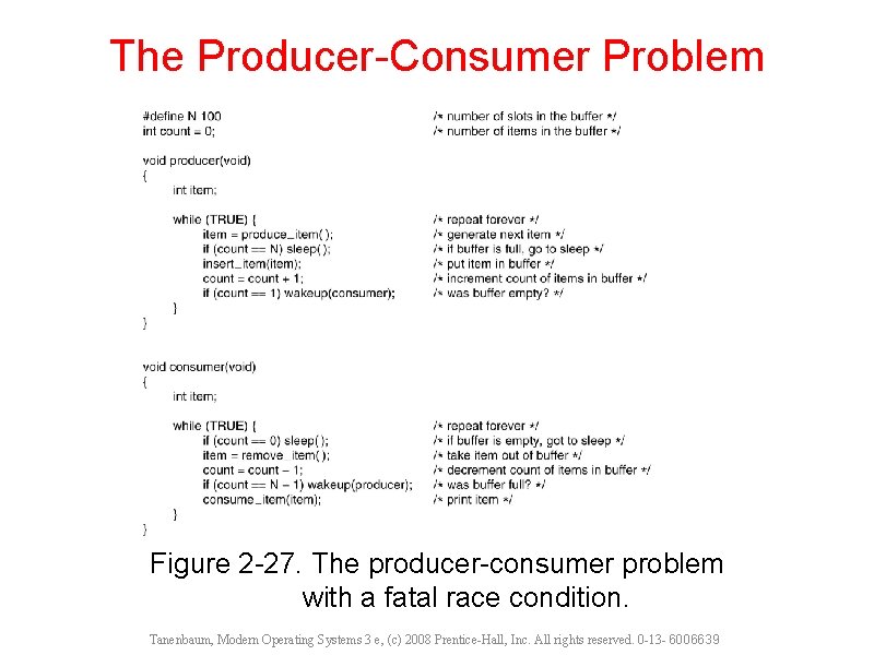 The Producer-Consumer Problem . . . Figure 2 -27. The producer-consumer problem with a