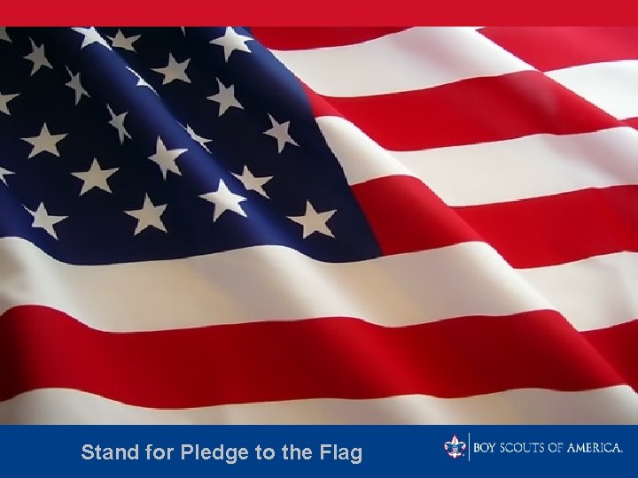 Stand for Pledge to the Flag 