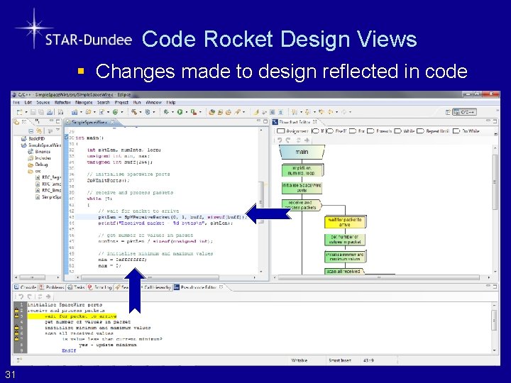 Code Rocket Design Views § Changes made to design reflected in code 31 