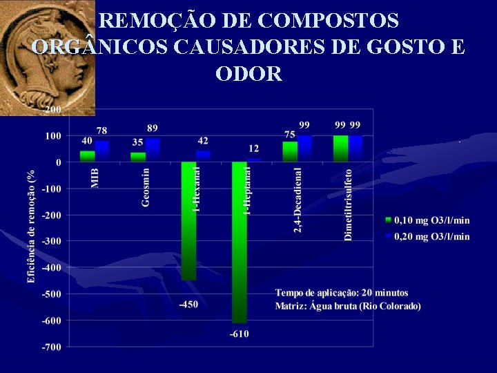 REMOÇÃO DE COMPOSTOS ORG NICOS CAUSADORES DE GOSTO E ODOR 