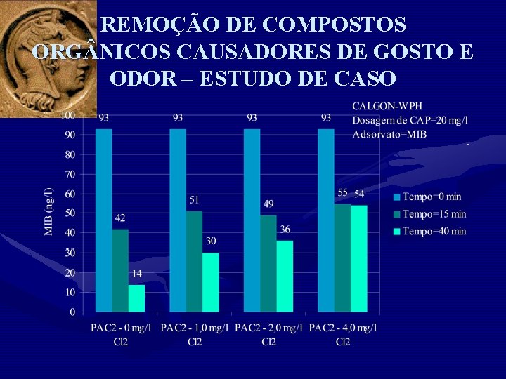 REMOÇÃO DE COMPOSTOS ORG NICOS CAUSADORES DE GOSTO E ODOR – ESTUDO DE CASO