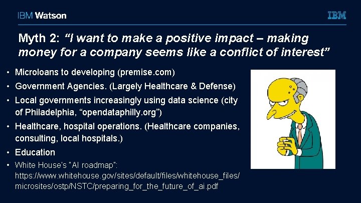 Myth 2: “I want to make a positive impact – making money for a