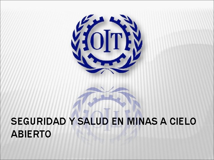 SEGURIDAD Y SALUD EN MINAS A CIELO ABIERTO 