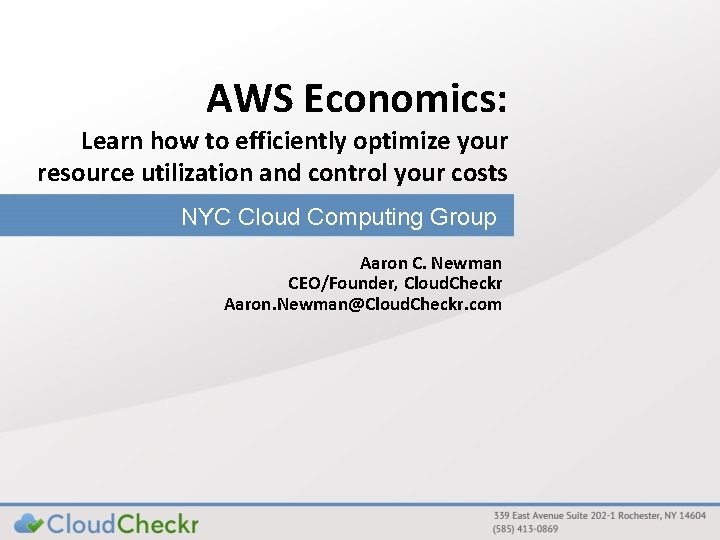 AWS Economics: Learn how to efficiently optimize your resource utilization and control your costs