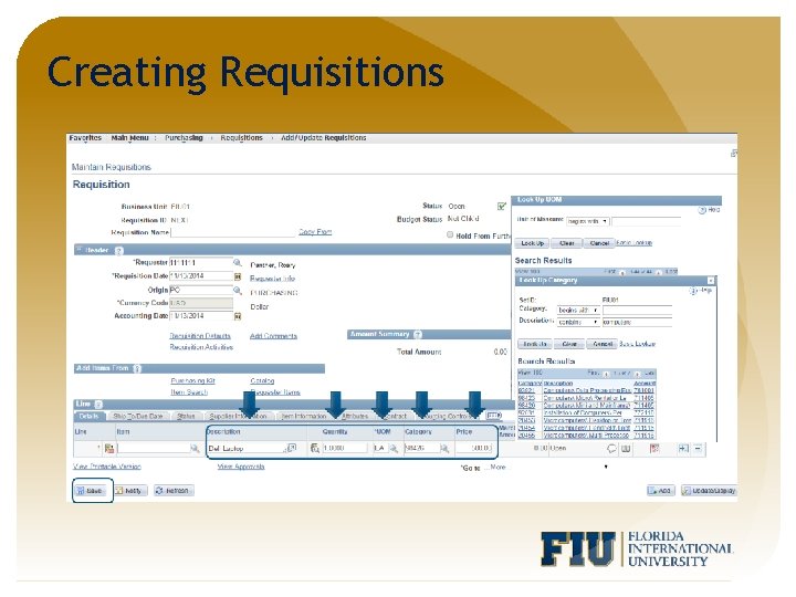 Creating Requisitions 