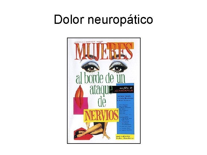 Dolor neuropático 