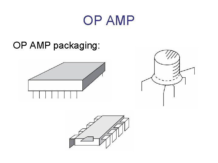 OP AMP packaging: OP AMP packaging:
