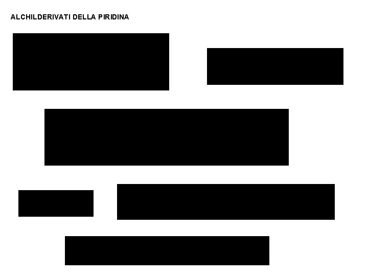 ALCHILDERIVATI DELLA PIRIDINA 