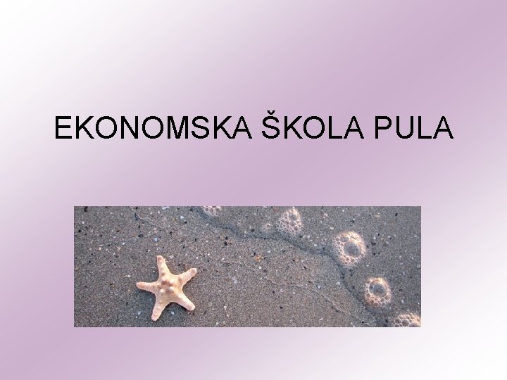 EKONOMSKA ŠKOLA PULA 