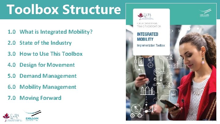 Toolbox Structure 1. 0 What is Integrated Mobility? 2. 0 State of the Industry