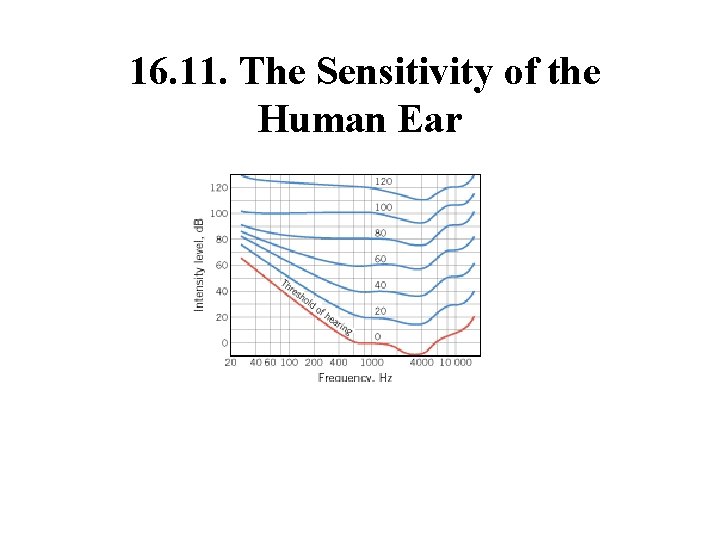 16. 11. The Sensitivity of the Human Ear 