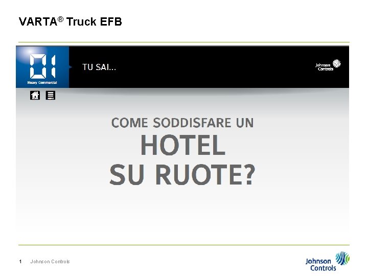 VARTA® Truck EFB 1 Johnson Controls 