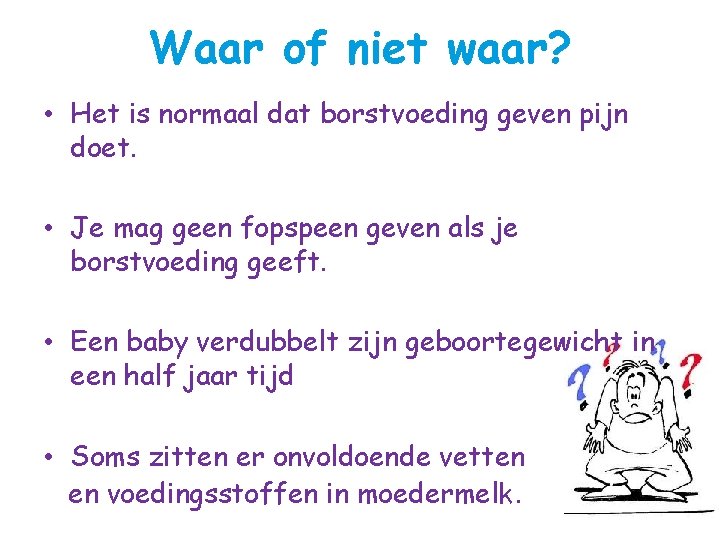 Welkom Leuk Dat Je Er Bent Programma Borstvoedingsquiz