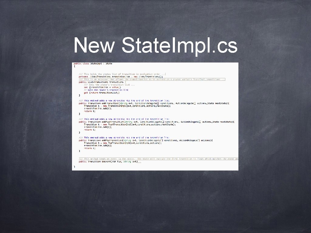 New State. Impl. cs 