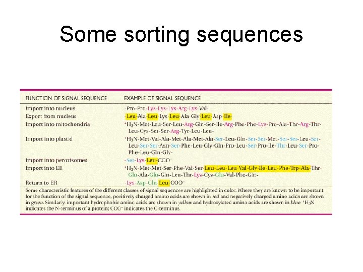 Some sorting sequences 