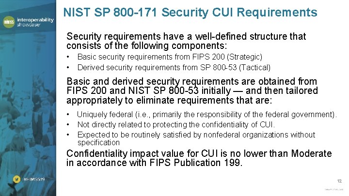 NIST SP 800 -171 Security CUI Requirements Security requirements have a well-defined structure that