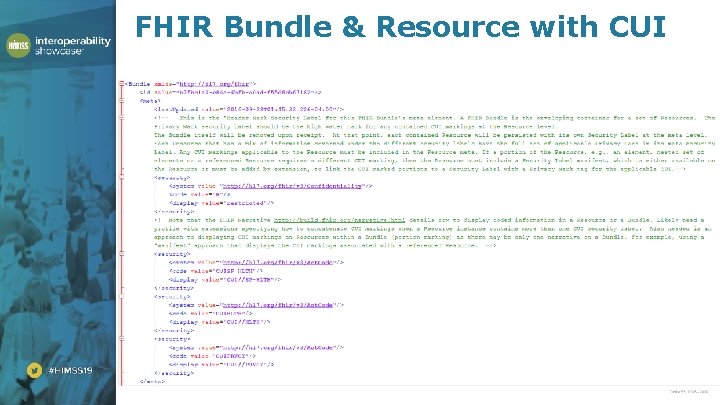 FHIR Bundle & Resource with CUI 32 