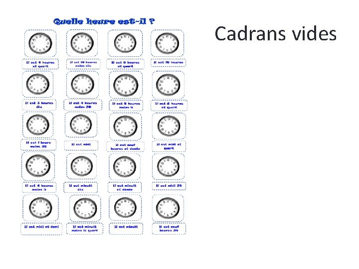 Cadrans vides 