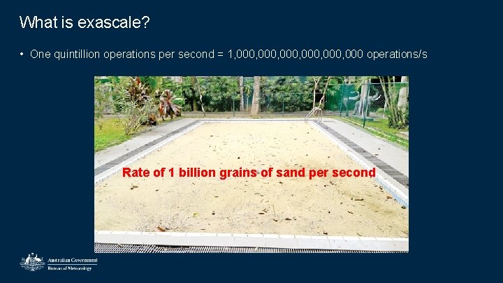 What is exascale? • One quintillion operations per second = 1, 000, 000 operations/s What is exascale? • One quintillion operations per second = 1, 000, 000 operations/s