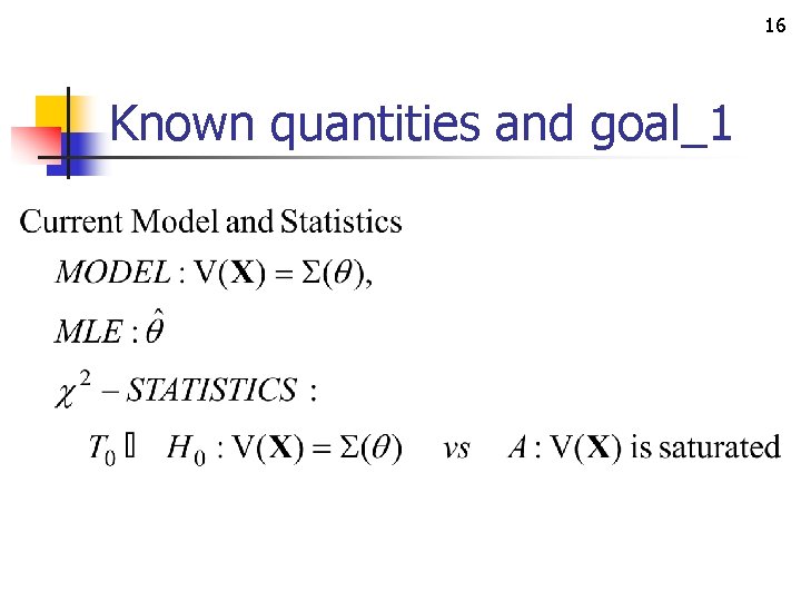16 Known quantities and goal_1 