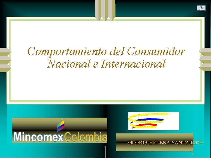 3 Comportamiento del Consumidor Nacional e Internacional GLORIA HELENA SANTA RIOS 1 