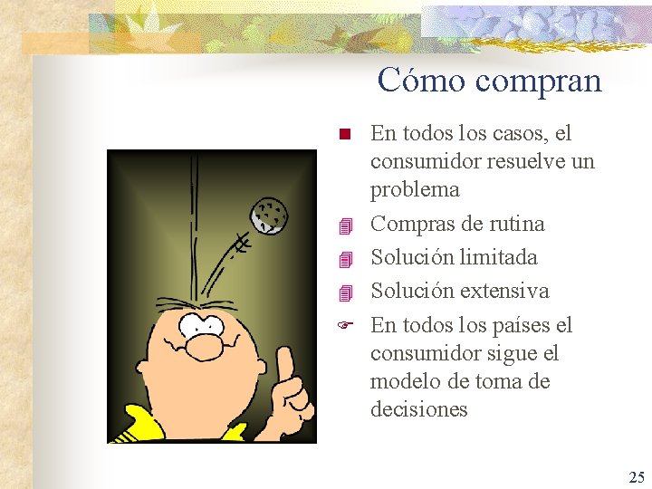 Cómo compran n 4 4 4 F En todos los casos, el consumidor resuelve
