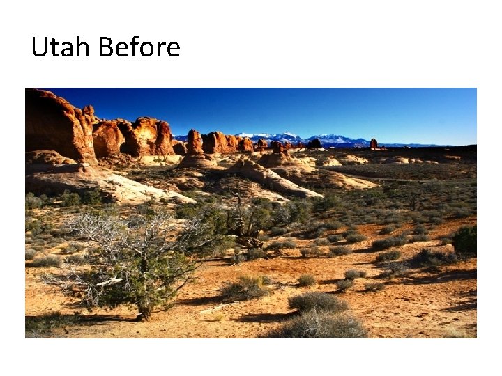 Utah Before 