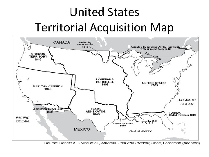 United States Territorial Acquisition Map 