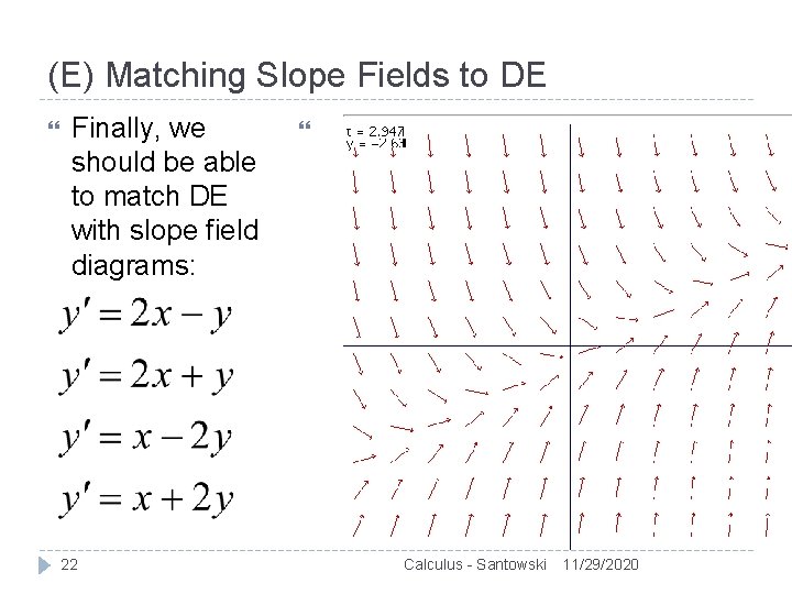 Lesson 58 Slope Fields Graphical Solutions To De