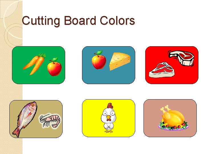 Cutting Board Colors 