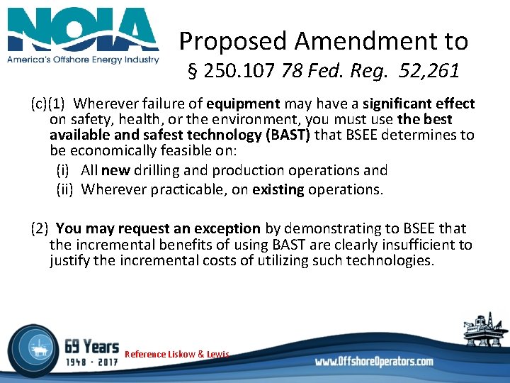 Proposed Amendment to § 250. 107 78 Fed. Reg. 52, 261 (c)(1) Wherever failure Proposed Amendment to § 250. 107 78 Fed. Reg. 52, 261 (c)(1) Wherever failure
