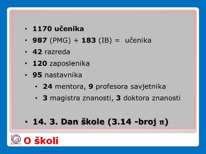 O školi O školi